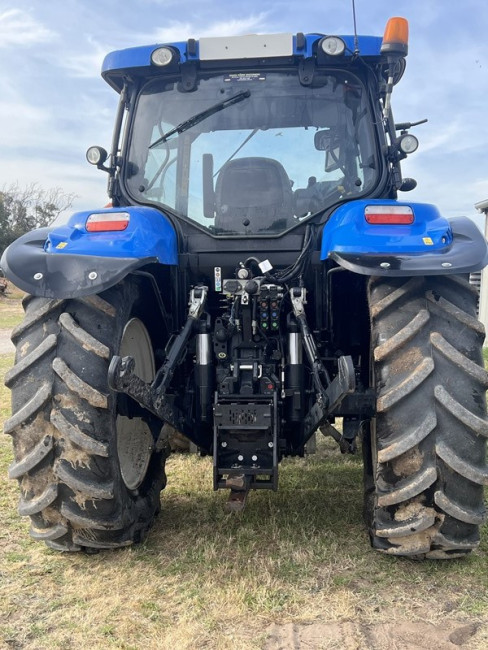 02 NH T6060 Tractor. Year 2022 2000 hrs FEL hay pallet forks bucket Reg S51SHH 4