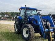 02 NH T6060 Tractor. Year 2022 2000 hrs FEL hay pallet forks bucket Reg S51SHH 3